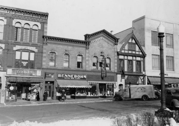 Rennebohm Store On Capitol Square Photograph Wisconsin Historical