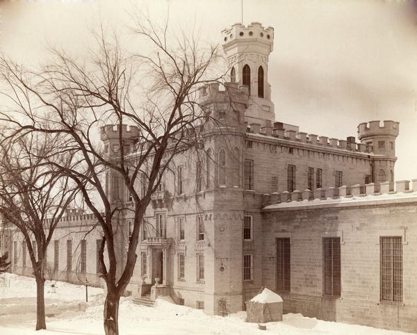 Exterior view of the Wisconsin State Prison.