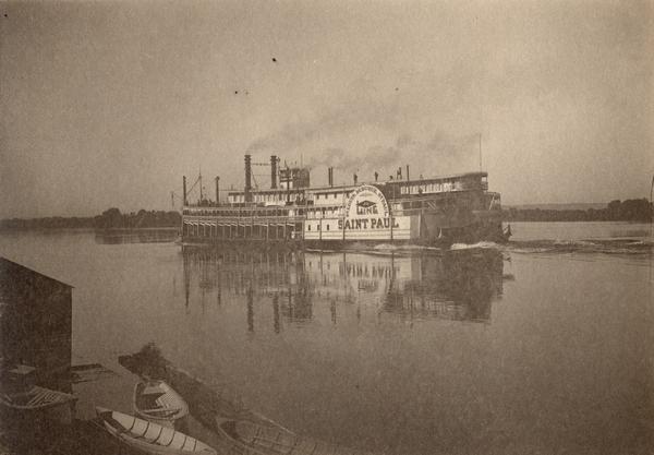 Steamer "Saint Paul" of the St. Louis, Dubuque, St. Paul Line.