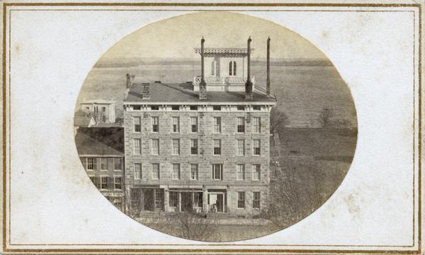 The Vilas Hotel located at the corner of Monona Avenue at the west end of the first block of East Main Street.