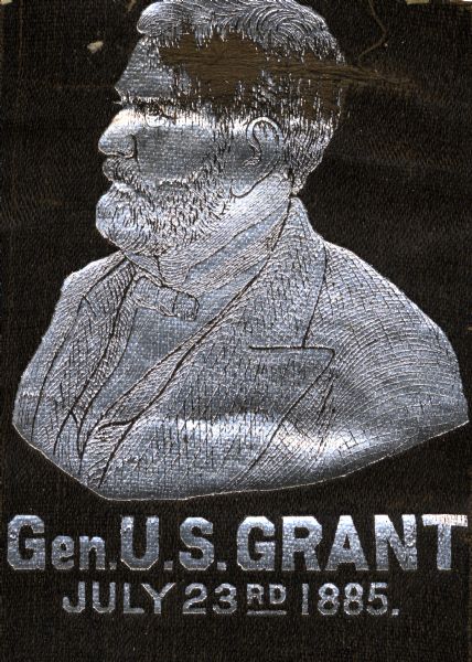 Mourning Badge with the image of Ulysses S. Grant.