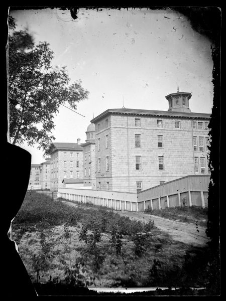 View of Wisconsin State Hospital for the Insane (Mendota Mental Health Institute).