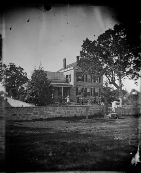 Mapleside, the home built by Able Dunning in 1853 on what is now University Avenue. It was razed in 1970 to make way for a Burger King restaurant.