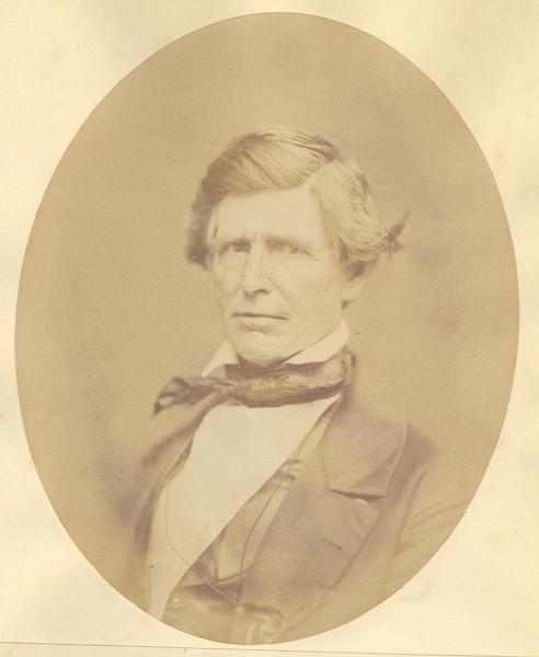 Quarter-length oval portrait of Charles Bracken. He was born in Pittsburg, Pennsylvania on April 6, 1797, and came to Walnut Grove, La Fayette County on May 1, 1828. Bracken died on March 16, 1861.