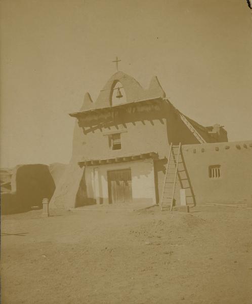 A San Ildefonso Pueblo church.