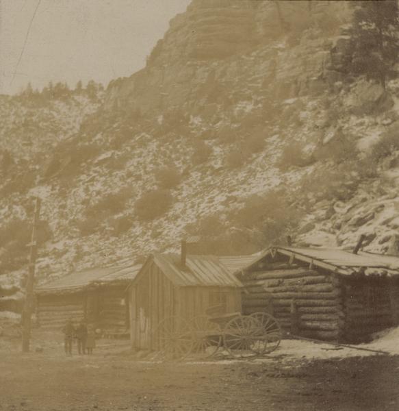 A dinner station on the stage line from the railroad to the Uintah school, part of the Uintah and Ouray Agency.
