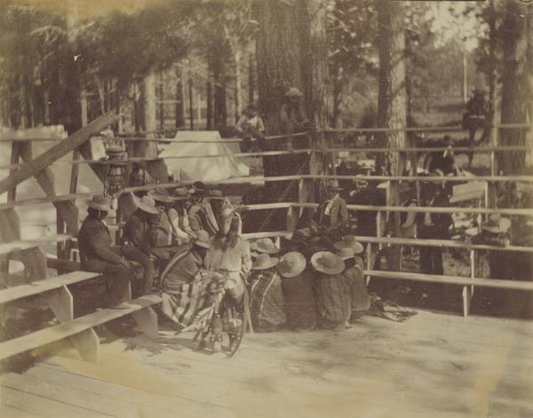 Indian dancers at the Warm Springs Agency in Oregon.