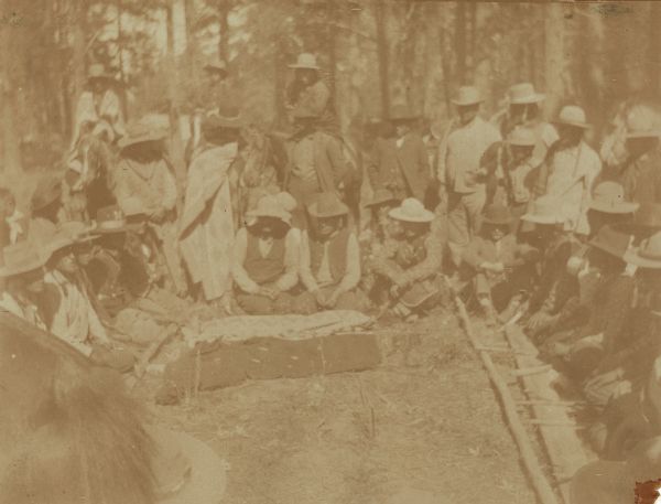 Indians gamble at the Warm Springs Agency in Oregon.