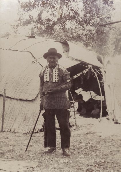 A Chippewa (Ojibwa) Chief at the Trans-Mississippi Exposition and Indian Congress.