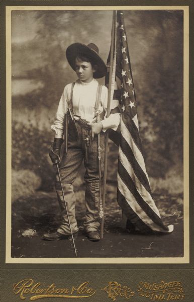 C.W. Turner, Jr., a young Cherokee "Rough Rider" who wished to go to war.