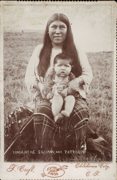A Comanche woman and child.