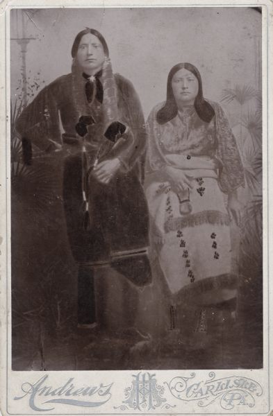 A Native American man and woman, possibly Kiowa.