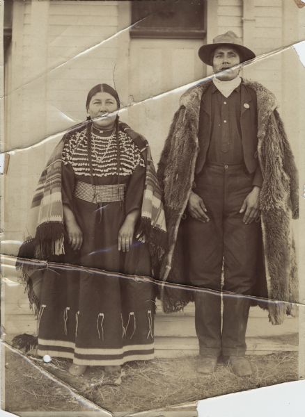 A Nez Perce man and woman.