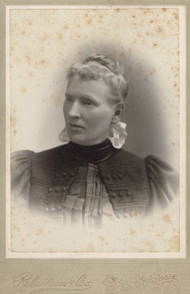 Quarter-length portrait of Alice M. Robertson.