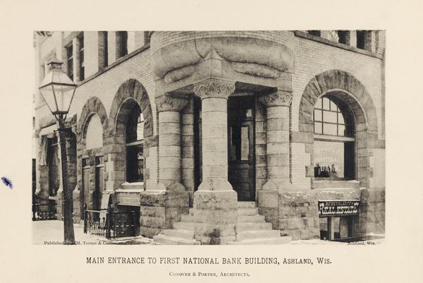 Main entrance to the First National Bank Building.