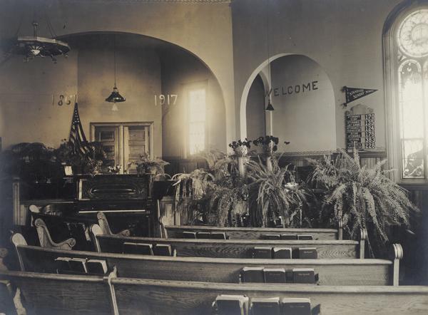 Interior of the Assembly Presbyterian Church on the 50th anniversary of Dr. T.S. Johnson as pastor.