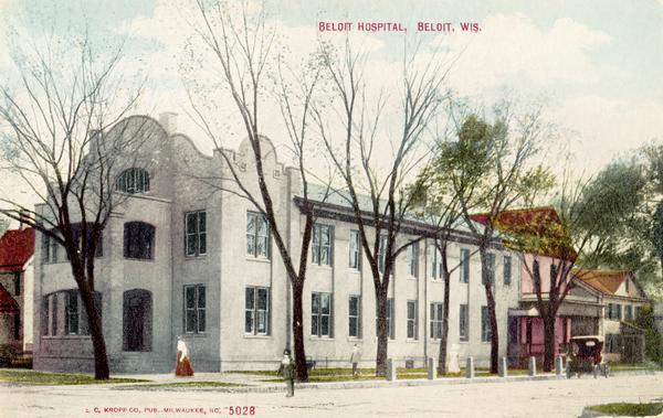 Beloit Hospital. Caption reads: "Beloit Hospital, Beloit, Wis."