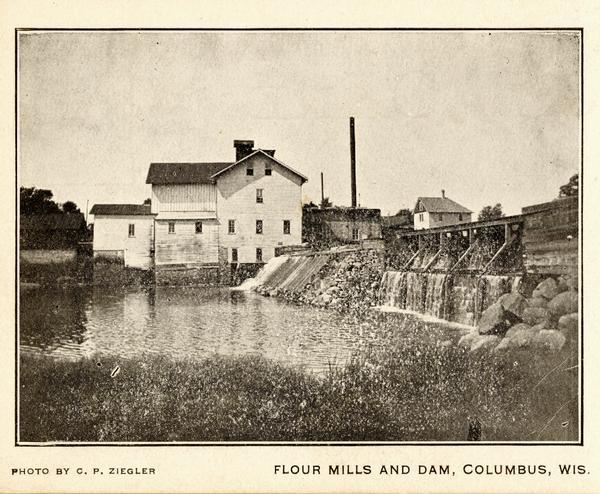 Flour mills and dam.