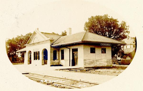Railroad station.