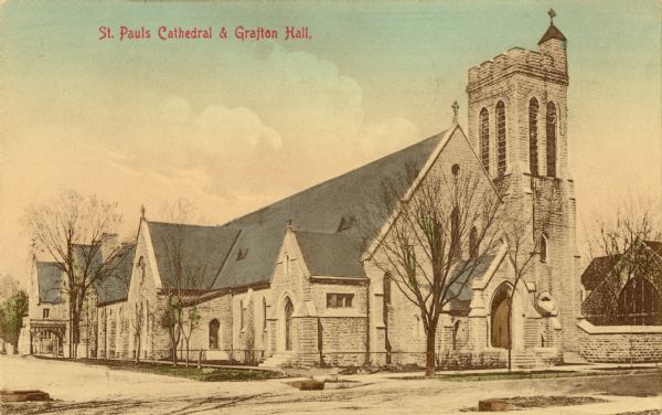 Caption reads: "St. Paul's Cathedral & Grafton Hall."