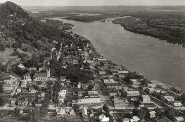 Aerial view of Fountain City.