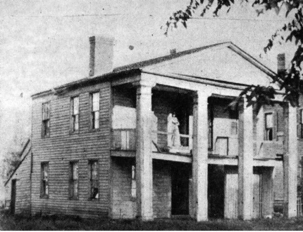 View of the J.D. Doty office. Doty served as agent for John Jacob Astor in promoting the village of Astor, later renamed Green Bay.