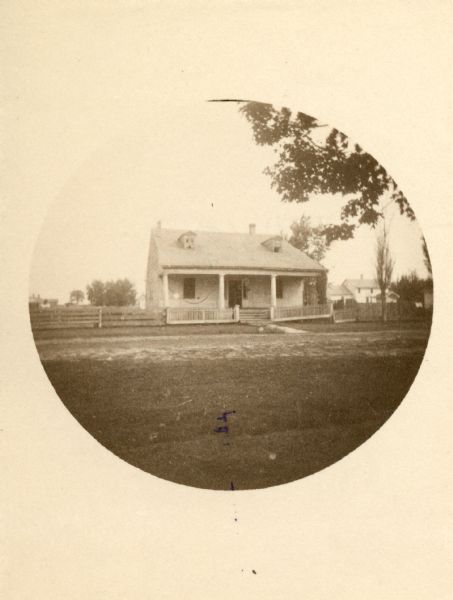Front view of the Fort Howard surgeons' quarters.