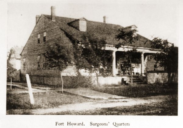 View of the Fort Howard surgeons' quarters.