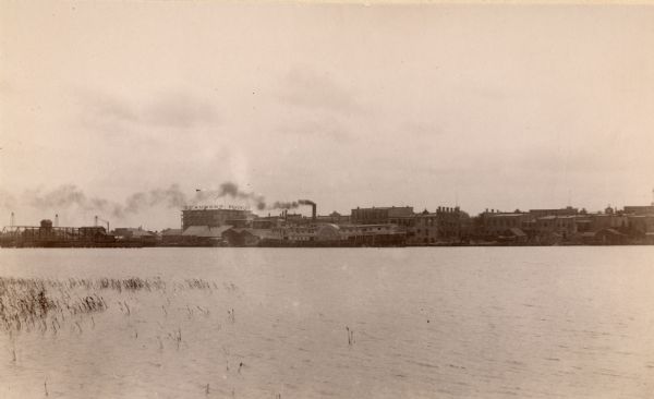 View of Green Bay from the Fort Howard side of the Fox River.