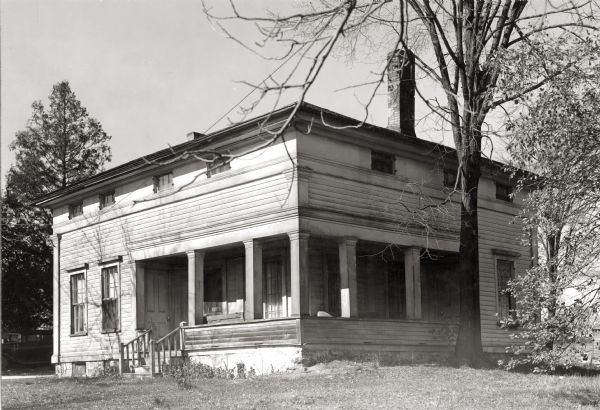 View of the Butternut House without the cupola. The Butternut House was the residence of Sylvanus Wade's eldest daughter and her husband.