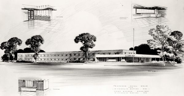 The proposed plans of Hotel Mead.