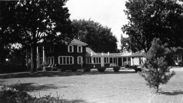 Exterior view of the Hopkins house.
