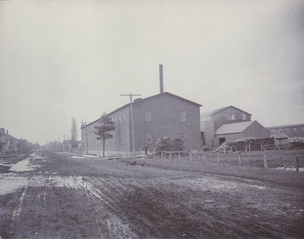 View of the Wausau Sand Paper Company, about 1903-1905, at Second and Thomas streets.