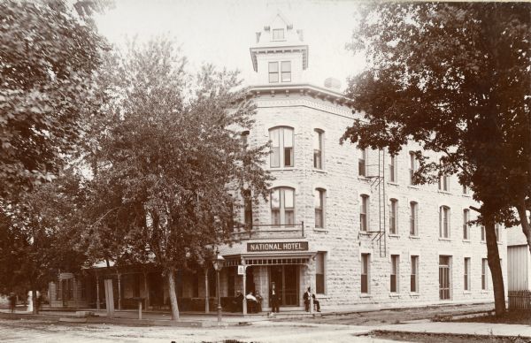 View of National Hotel on Main Street.