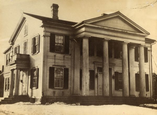 Exterior view of the John Estburg house, built around 1840.