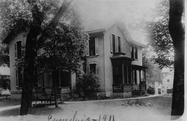 Exterior view of the Carl E. Emmerling home, located at 207 8th Street.