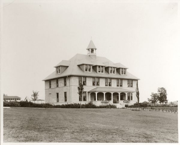 View of the State Tuberculosis Sanatorium administration building.