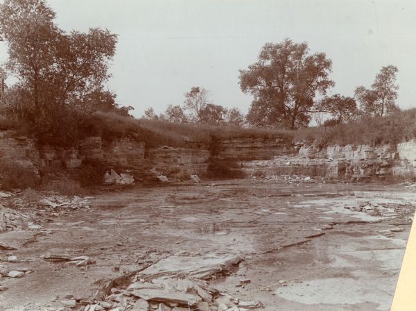 Quarry from which the Mormons secured stone for their houses.