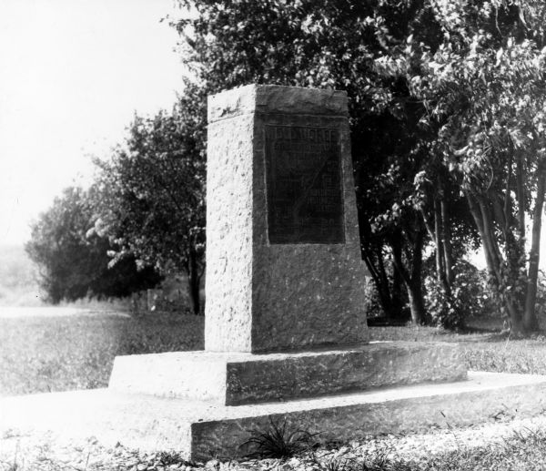 View of a monument in Voree, Wisconsin.