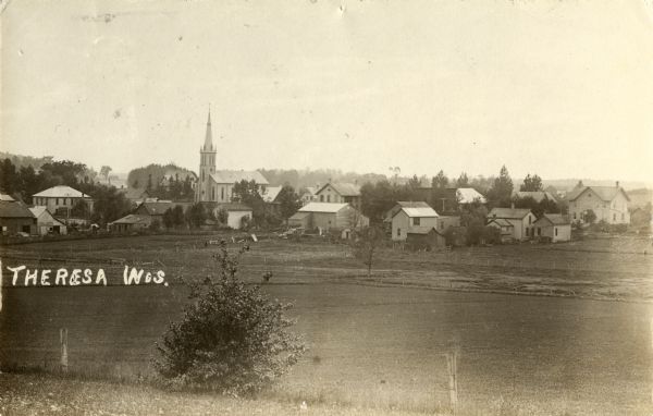 A view of Theresa, Wisconsin from a nearby hill.