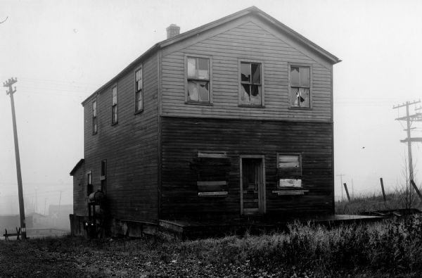 View of a house built around 1855 which served as a hardware store and a home.