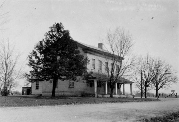 The John MacDonald Tavern, built about 1852 about 2 miles west of Delafield, also known as the half-way house between Milwaukee and Madison.