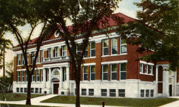 The High School in Stoughton.