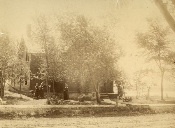 Exterior view of the Giles house, residence of Hiram H. Giles, state legislator and social welfare authority.