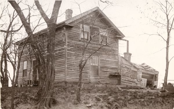View of the dwelling of Cutting Marsh, missionary to the Stockbridge Indians.