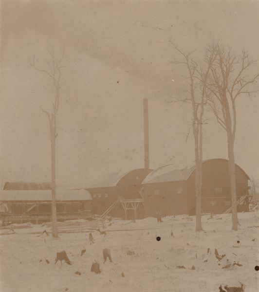 Exterior view of the Northwestern Lumber Company mill.