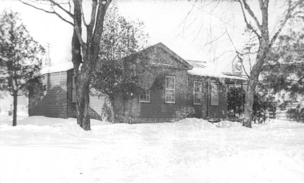 Exterior view of the Prentice Cottage, located on Detroit Street.