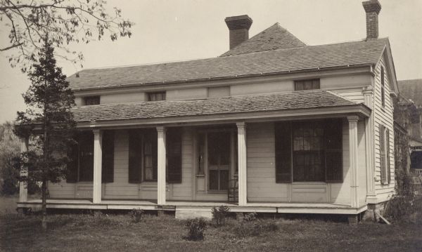 Exterior view of the Harazthy house, residence of Count Agostin Haraszthy.