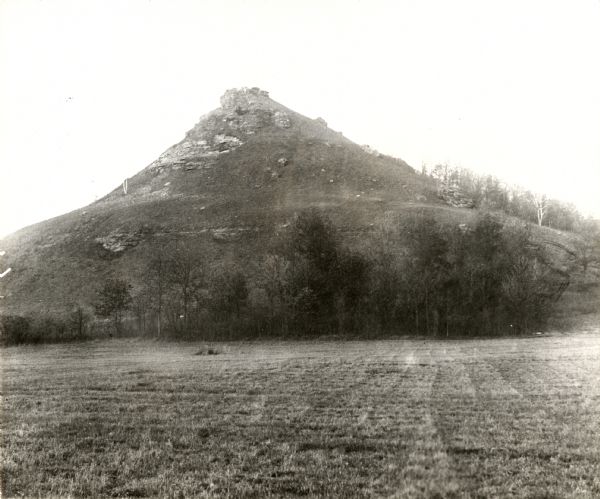 View of Black Hawk Bluff, site of the Battle of Wisconsin Heights in the Black Hawk War.