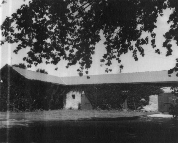 Barlass barn in Rock Prairie, built in 1861, thought to be the largest stone barn remaining in Wisconsin.  The stone for this barn was hauled from Carver's Rock.